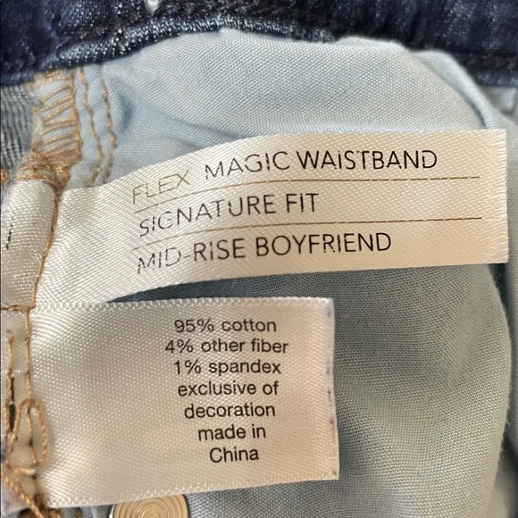 Lane Bryant Dark Blue Boyfriend Jeans - Picture 10 of 13